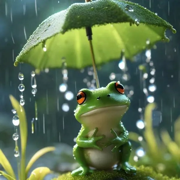 Hình con ếch cute dễ thương, ngộ nghĩnh và đáng yêu.