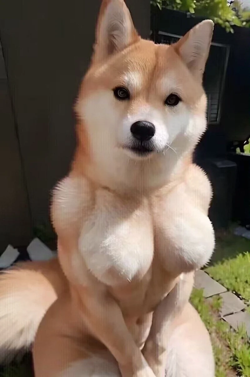 Doge bonk meme hài hước và ngộ nghĩnh với biểu cảm đầy bất ngờ.