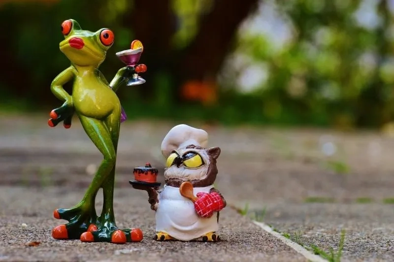 Ảnh nền con ếch dễ thương, mang đến sự dễ chịu và vui nhộn.
