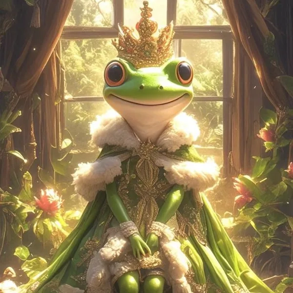Avatar hình con ếch ngộ nghĩnh và đáng yêu.