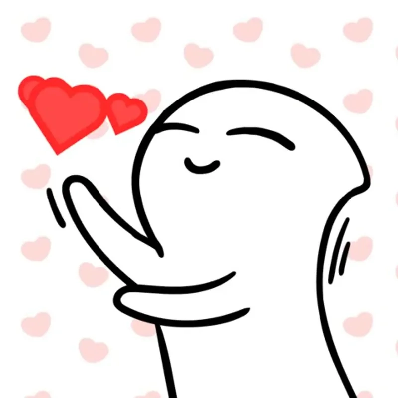 Meme mèo trái tim dễ thương, khiến bạn yêu ngay từ cái nhìn đầu.