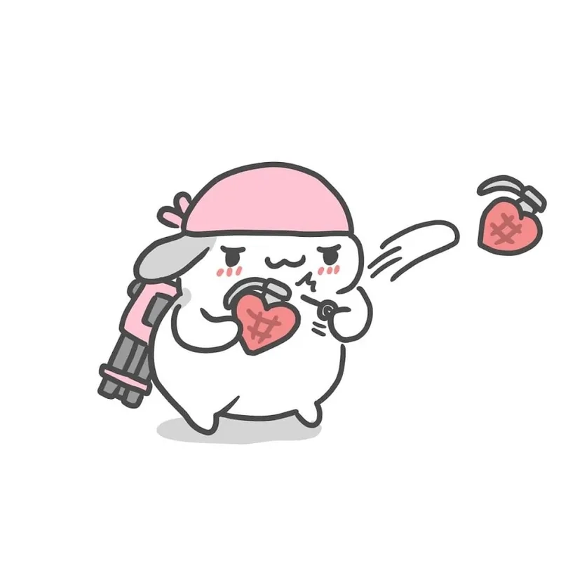 Meme chó thả tim ngộ nghĩnh, gây ấn tượng với sự đáng yêu.